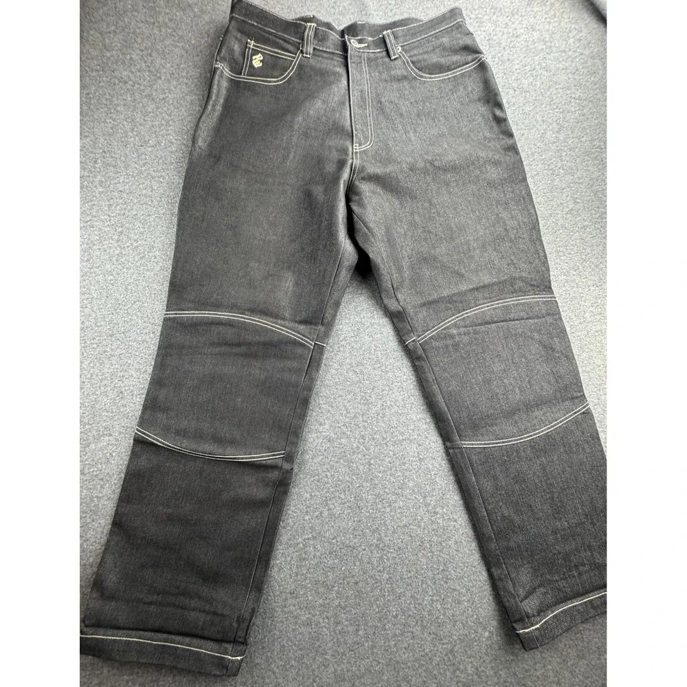 Vintage Rocawear Jeans Mens 38x34 Baggy Carpenter Deep‎ Black Hip Hop Skater Y2k
